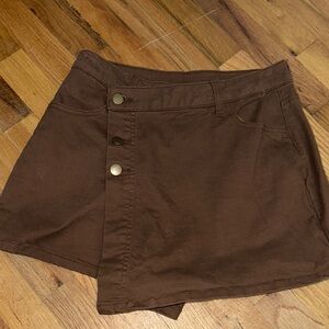 NWT Francesca's Collections Brown Women's Skort